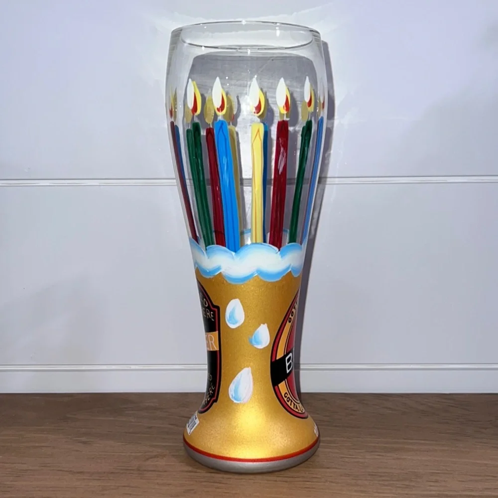 🛍️ 3 for $20 🛍️ - Lolita Hand Painted Pilsner Tall Beer Glass “22 oz - Picture 5 of 7